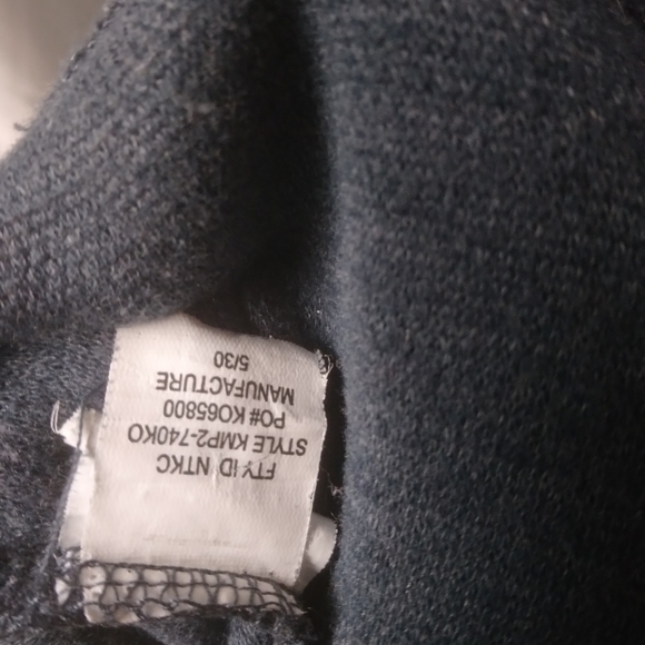 Method Men's Gray // Navy Blue 1/4 Button up Sweater Size XL - Picture 7 of 8